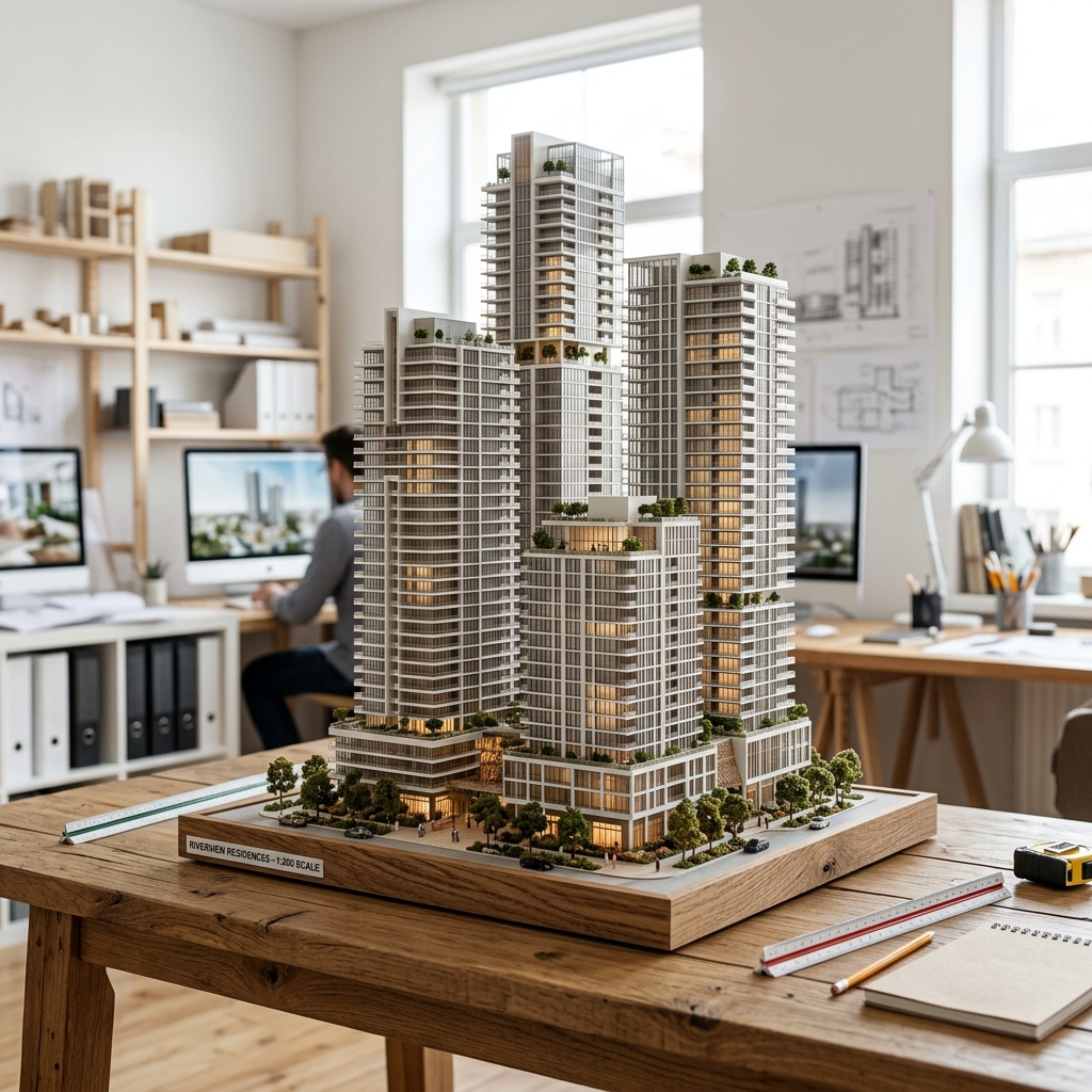 2. Put the tower on the table